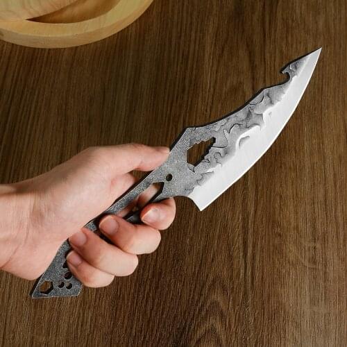 Forged Multi Use 6 Inch Kitchen Knife Blank Blade DIY Knife Making Chef Slicing Knife Without Handle Fixed Blade Cutter Slicer