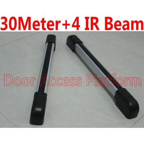 30 Meter Sense Distance 4 IR Beam Hotel/Home Safe Burglar alarm Window Sensor Gate Alarm Infrared Beam photocell security kit