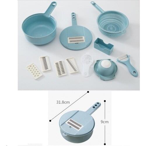 Slicer Vegetable Slicer Potato Peeler Carrot Onion Grater with Strainer Vegetable Cutter 8 in 1 Kitchen Accessories