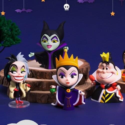 Disney Villains Series Maleficent Ursula Evil Witch 10cm Action Figure Doll Toys Gifts for children Collection Model Decoration