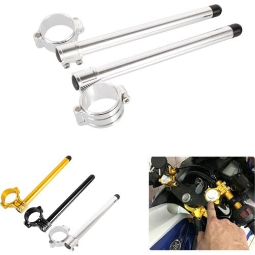 For Honda CBR300R 2014-2018 CBR250R 11-13 37mm Motorcycle Clip-on Handlebars with 7/8" Tubes For Kawasaki Ninja 300R 2013-2018