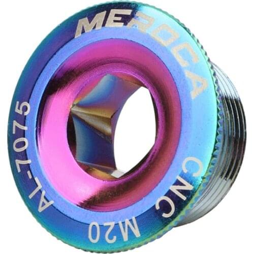 For M18 M19 M20 Aluminum Alloy 7075 MTB Bicycle Crank Screw Cap Road Bike Crankset Cover Caps Bolt Fit