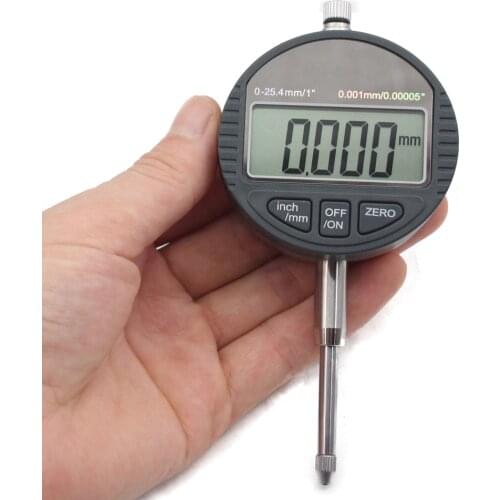 1inch(0-25.4mm) Electronic Digital Micrometer Gauge LCD display 0.001mm Electronic dial indicator Digital dial gauge micrometer