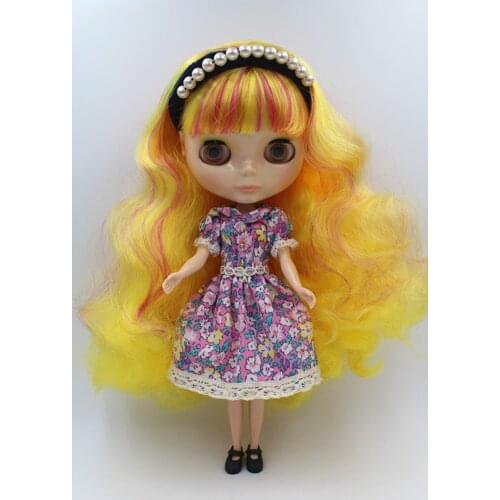 Blygirl Doll Mixed hair Blyth body Doll Fashion can change makeup