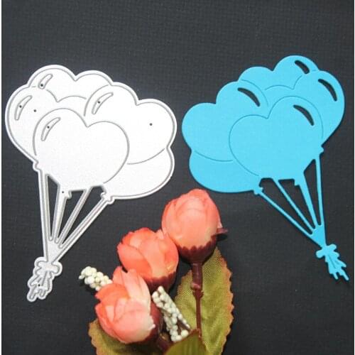 Metal Cutting Dies For Scrapbooking Christmas Multiple Love Balloon Album Folder Background Decorative Frame Stencil Template