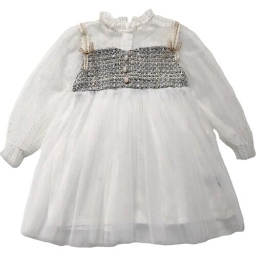 2021 Autumn Casual Solid Girls Dress Cartoon Kids Dresses For Girls High Quality Fashion Girl Clothes