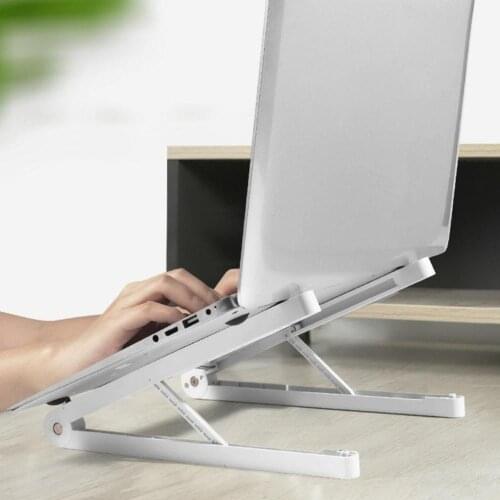 2020 Notebook Stand Computer Folding Multifunctional Adjustable Desktop Heightening Frame Heat Dissipation Office Desk Bracket