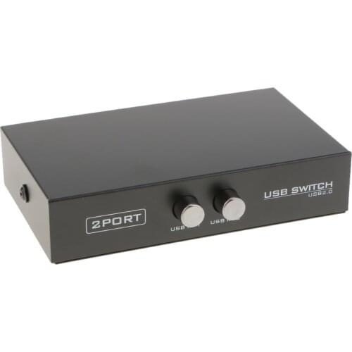 2 Port USB 2.0 Selector Switch for 2 PC Share 1 USB Device Like Printer Flash Driver Mouse Keyboard