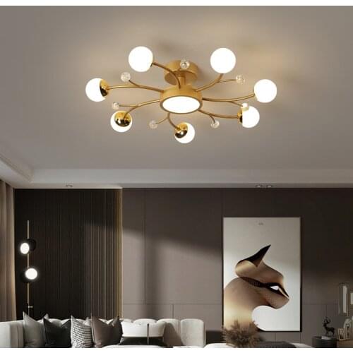 Modern minimalist led Nordic ceiling lamp living room lighting creative bedroom dining room new atmospheric room interior lamp