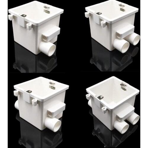 PVC Thickening wiring thickened cassette Embedded Wall Mount Junction Box For Switch Socket Base Electrical Box Accessories