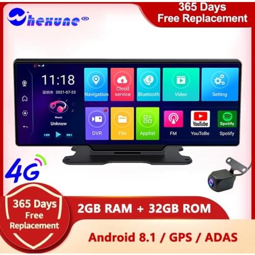 4G Video Recorder Dash Cam 10" Rearview Mirror Android 8.1 Auto Videcam GPS Navigator WIFI Car DVR Registrar Surveillance Camera