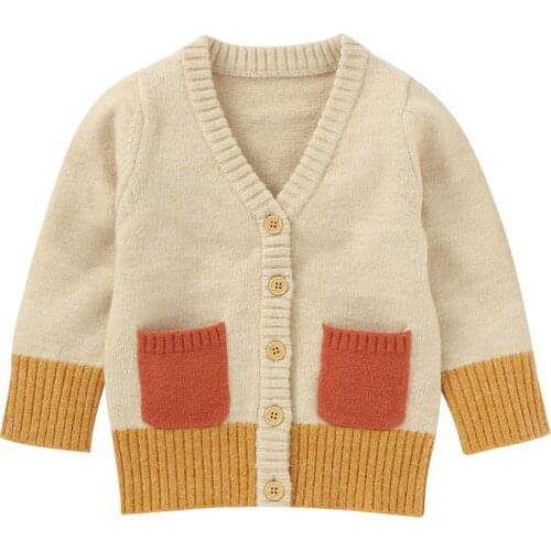 Infant Baby Boys Girl Knitting Cardigan Jacket Coat Autumn Winter Newborn Baby Girls Knitting Cardigan Toddler Baby Girl Clothes