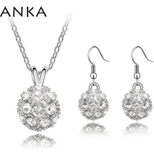 2020 Sterling Jewelry Sets Pave Party Fancy Colour Diamante Crystal Set fashion Ornaments Set free Shipping #87904