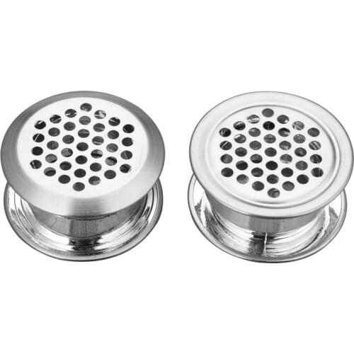 10pcs Round cabinet Air duct Vent Dia.19mm-53mm Steel Louver Mesh Hole plug decoration cover Wardrobe grille ventilation systems