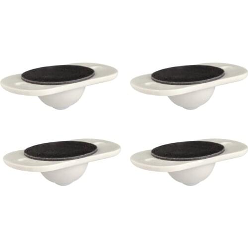 4pcs Adhesive Pulley Storage Box Casters Trash Can Self-Adhesive Furniture Wheel