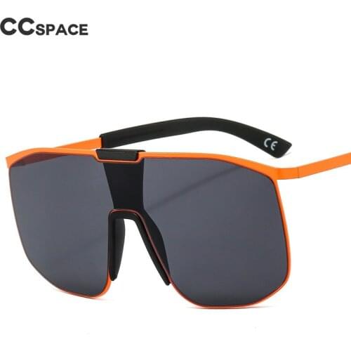 46580 Oversized Square One Lens Sunglasses Men Women Fashion Shades UV400 Vintage Glasses