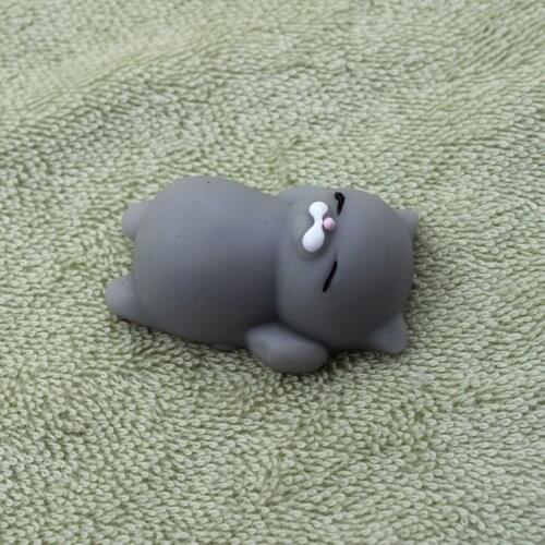 5pc Antistress For Hands Mini Change Color Cute Cat Mochi Antistress Ball Soft Sticky Stress Relief Toys Squish Gift сквиши