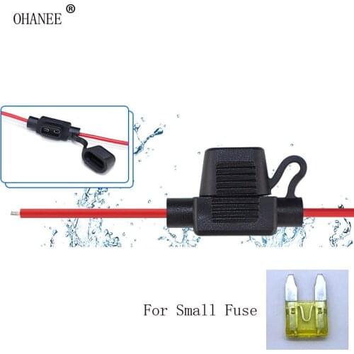 5pcs In Line Car Small Blade Fuse Holder Splash-proof for 12V 20A Fuses Automotive Fuse Holder