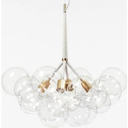 9 /12 /20 Bubbles Modern Art Molecular Glass Chandelier Fashion Designer Dinner Bedroom Kitchen Led Hanging Light Fixtures