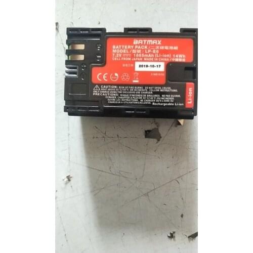 1pc High Real Capacity LP-E6 LP E6 LP-E6N Battery for Canon EOS 6D 7D 5DS 5DSR 5D Mark II IV 5D 60D 60Da 70D