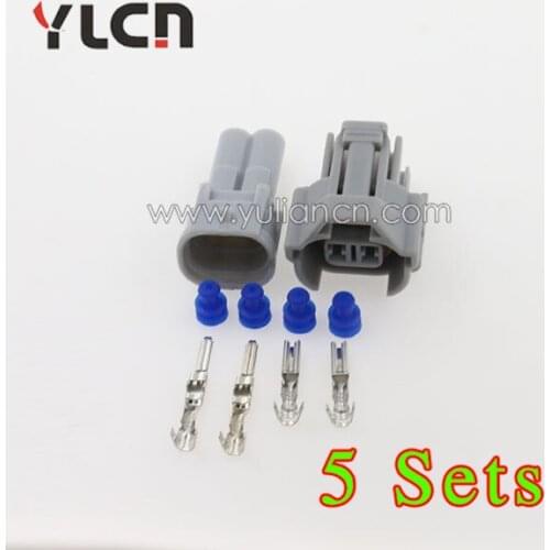 Free Shipping 5 Sets Sumitomo Male Female Injector Connector 2 Way Nippon Denso connector 6189-0060