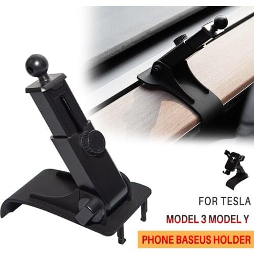 Holder for phone for tesla model 3 car phone baseus holder accessories model Y Navigation Bracket Base Buckle interior parts