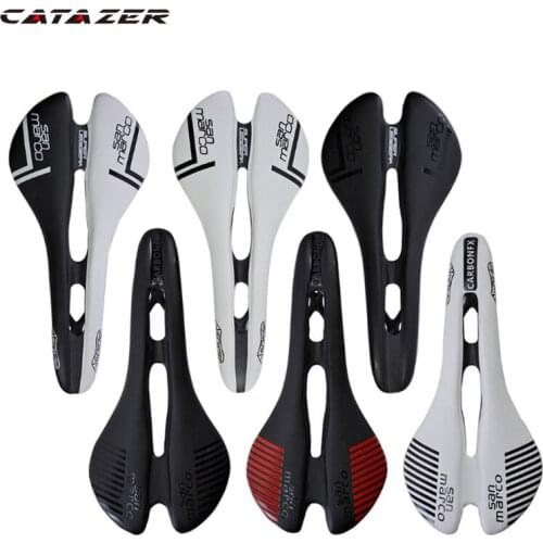 Bicycle Hollow Breathable Cushion Super Light Carbon Fiber New Covered Cushion Road Mountain Bike Saddle Cushion Bicycle Saddle