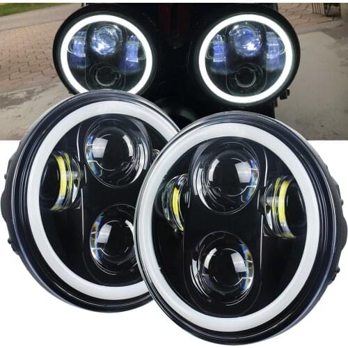 5.75 inch Headlight for Triumph Rocket iii 3 Speed Tripl & Street Triple Iron 883 Dyna Headlamp 5 3/4" LED Headlights DRL 5.75"