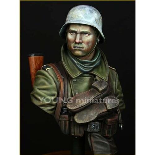 1/10 resin figure bust infantry gk white model hand model military war theme X16