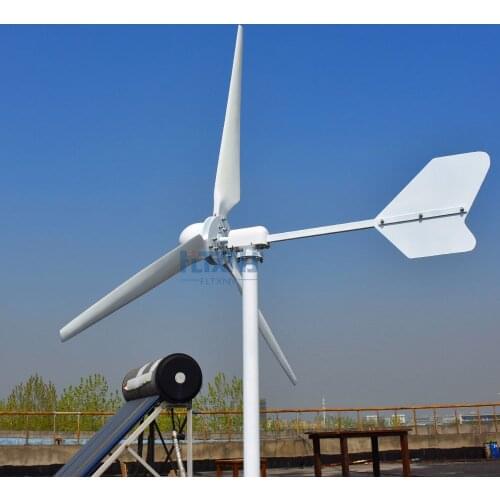3KW/3000W 120V 220V 3 blades Horizontal Wind Turbine Generator Residential home Use+ Wind Charger Controller