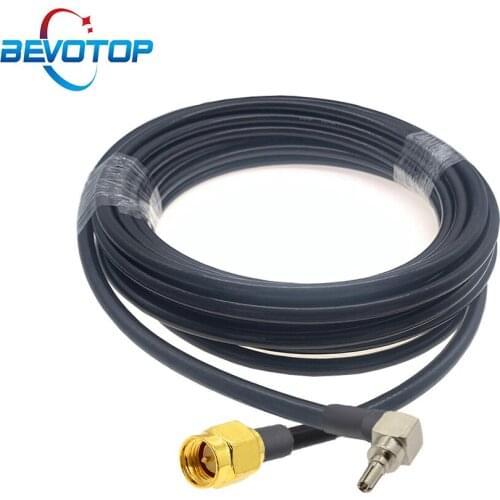 RG58 Cable SMA Male to CRC9 Male Right Angle Plug RF Coaxial Pigtail 3G Modem Extension Cord Adapter 0.5M 1M 2M 5M 10M 20M