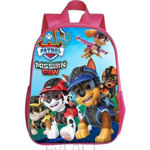 Fashion Children School Bags 3D Cartoon Print Paw Patrol Kids Backpack Kindergarten Boys and Girls School Bags Backpack Book Bag