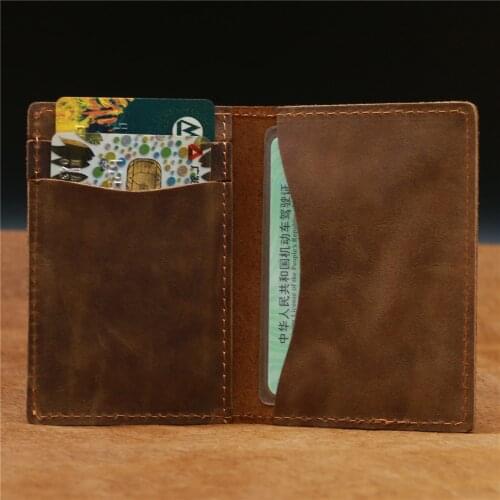 Men Women Coin Wallet Keychain Purse Genuine Leather Cow For Boy Mom Husband Wallet Gift Casual Card Holder 2078