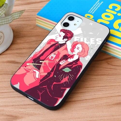 For iPhone los expedientes secretos x Soft TPU border Apple iPhone Case