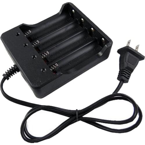 Portable 4.2V Universal 4 Slot EU/US Plug 18650 Li Rechargeable Battery Fast Charger Smart Charging Rechargeable Battery Charger