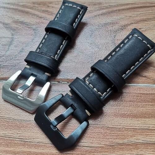 Watchband Crazy Horse Genuine Leather Watch Strap 22mm Quick fit Men Watch Band for Tissot Seiko Fossil Accessories Wristband