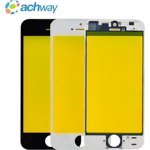 Front Screen Glass For iPhone 5 5C 5S 5G Front Panel Outer Lens Cover+Frame Assembly Replacement Refurbished Parts For iphone 6S