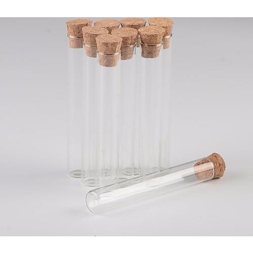 5ml 12*75mm Small Glass Test Tube Vials Jars With Corks Stopper Empty Glass Transparent Mason Jars Bottles 100pcs Free Shipping