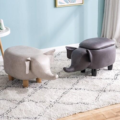 Childrens Stool Small Elephant Stool Storage Stool Cartoon Animal Stool Nordic Storage Foot Stool