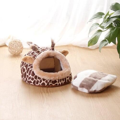 Hamster Cage Giraffe Shape Cotton House Chinchillas Squirrel Bed Nest Mini Animals Hamster Accessories