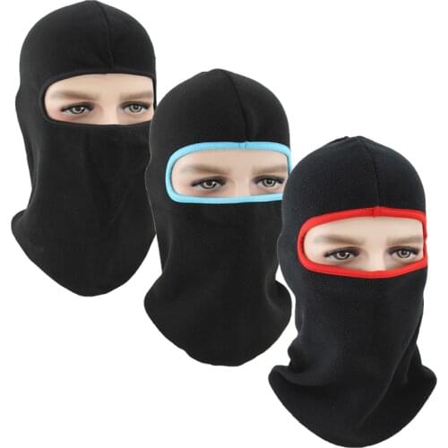 Outdoor Windproof Fleece Winter Warmer Thermal Balaclava Cold Weather Hat Helmet Liner Full Face Caps Men Women Beanies Caps