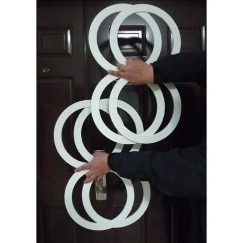 Eight Ring - Juggling (4pcs 8)/Illusion Linking Rings( Thickness 4mm ) Magic Trick Stage Gimmick Comedy Mentalism Accessories