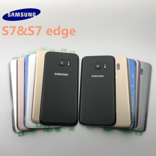 10pcs Replacement Repair Parts Samsung Galaxy S7 G930 S7 edge G935 Battery Back Cover Door Housing+ear Camera Glass Lens Frame