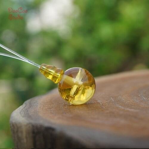 10mm 12 14mm Yellow Crystal Guru Bead Gem Topaz Stone Guru Beads Mala Beads Japa Mala Bracelet Jewellry Findings DIY Accessories