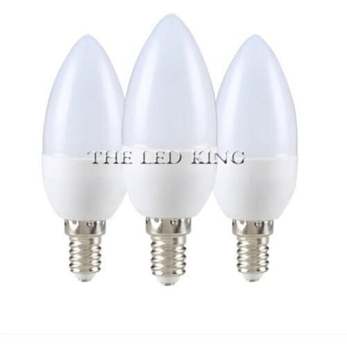 10Pcs/Lot LED E14 Bulb LED Candle Lamp Low-Carbon life SMD2835 e14 led AC220-240V Warm/White Energy Saving Free shipping