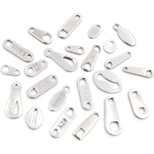100pcs No Fade Charms 316 Stainless Steel Small Charms handmade Craft Pendants DIY Jewelry Necklace Making Findings Accessories