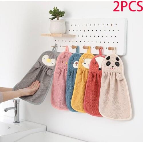 2PCS Miraculous Towel Cute Animal Towel Light Weight Portable Quick Dry Soft Towel For Home 3D Cartoon Towel