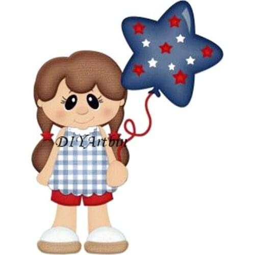 2021 Little Girl cutting dies scrapbooking DIY Carbon Sharp Book photo album art card Dies Cut