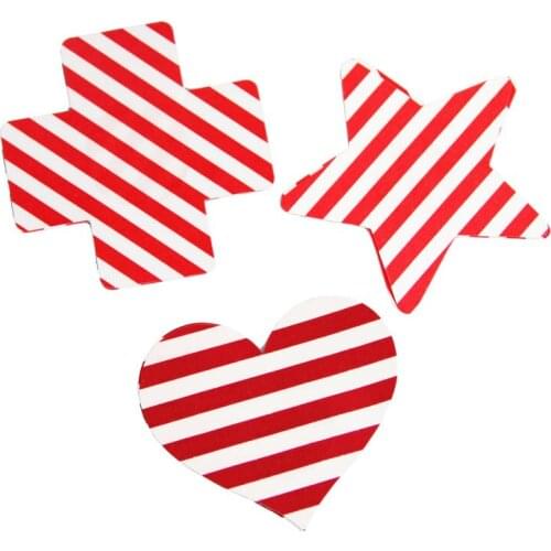 3pair stripe star Nipple Cover Women Pasties Adhesive Stickers,Invisible Intimates Bra Accessories Un-bra Breast sex game bikini