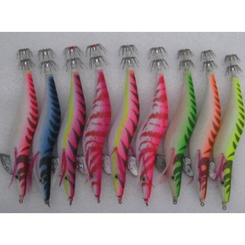 50pcs squid jig clothes warpped fishing lure4.5# (many colors mixed )